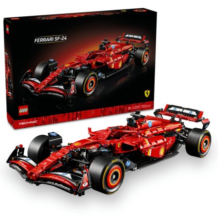 LEGO Technic F1 Ferrari SF-24 кола 42207, мащаб 1:8, колекционерска едноместна кола, за възрастни