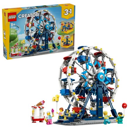 LEGO Creator 3 в 1 Емблематично виенско колело 31389, Комплект за увеселителен парк, 916 части