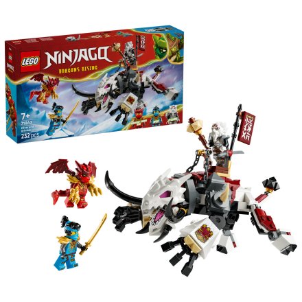 LEGO NINJAGO 71863 Zilvar si Monstrul Dragon Grimtak, Set Figurine de Actiune cu Kai si Nya, 7 ani+, 232 Piese