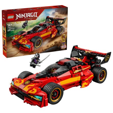 LEGO NINJAGO 71867 X-1 Ninja Charger 15-та годишнина, Кола и мотоциклет 2 в 1, 14+ години, 691 части