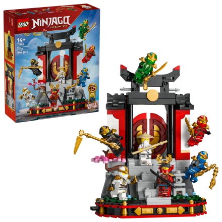 LEGO NINJAGO 71866 Герои 15-та годишнина, Колекционерски модел на манастир, 14+ години, 8 минифигури, 447 части