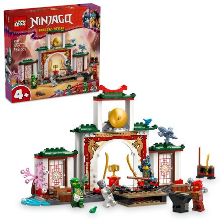 LEGO NINJAGO 71831 Templul Spinjitzu al Luptatorilor Ninja, Set cu 4 Minifigurine si Placi Rotative, 4 ani+