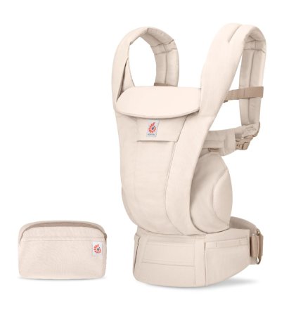 Μάρσιπος Ergobaby Omni Deluxe από βαμβάκι, 0 - 48 μηνών, Φυσικό Μπεζ