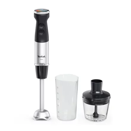 Вертикален блендер Tefal QuickChef HB672830, 1000W, Powelix, 20 скорости, Безшумен режим, 0.5L кълцаща част, 0.8L контейнер