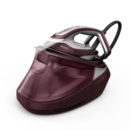 Statie de calcat Tefal Pro Express Vision Max GV9921E0, 3000W, 8.8 bari, jet abur 850g/min, Smart LED, Visiniu
