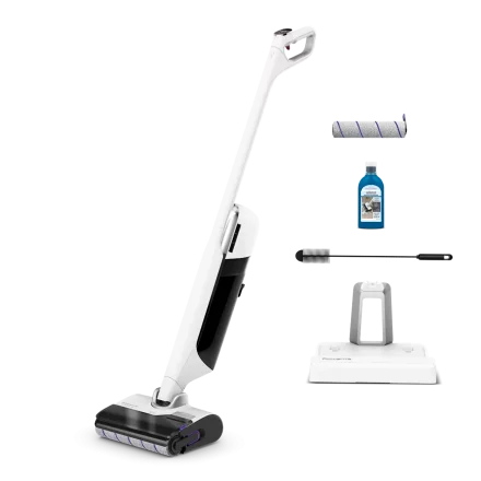 Прахосмукачка Rowenta X-Clean 12 GZ7267E0, 230W, 550 об/мин, 60 мин. автономност, самопочистване и самосъхнене, бяла