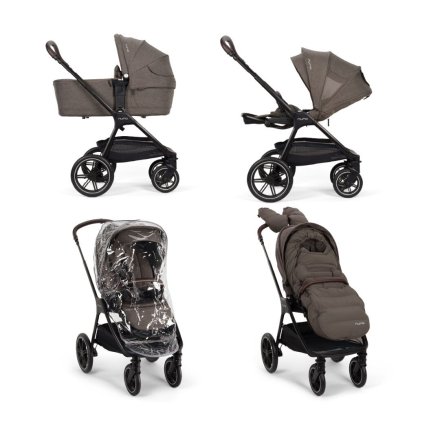 Nuna TRIV LX Παιδικό Καρότσι 2 σε 1, με Κάρτα LX και Σετ Αξεσουάρ, Καστανιά