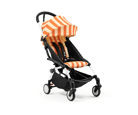 Καρότσι STOKKE YOYO³ με χρωματική συσκευασία Riviera Capri, λευκό πλαίσιο