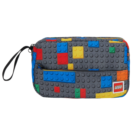 Geanta de Toaleta LEGO Colorful Bricks, Borseta Voiaj, 2.4L, cu Maner Lateral