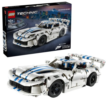 LEGO Technic Dodge Viper GTS-R Σπορ Αυτοκίνητο 42234, 805 κομμάτια, 10+ ετών, Σετ Αυτοκινητοβιομηχανίας και Κατασκευής