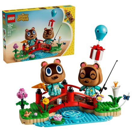 LEGO Animal Crossing Ziua distractivă a lui Timmy si Tommy 77059, 513 piese, 10+ ani, Set de constructie si colectie