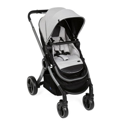 Carucior sport transformabil Chicco Urban Pro GreyMist, 0luni+, sezut reversibil 2in1, Carucior urban multifunctional