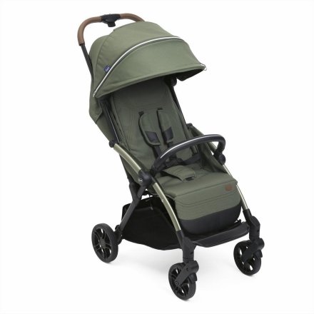 Бебешка количка Chicco Goody XPlus, 0+ месеца, автоматично сгъване, големи колела с амортисьори, ултракомпактна, Twinkle Green