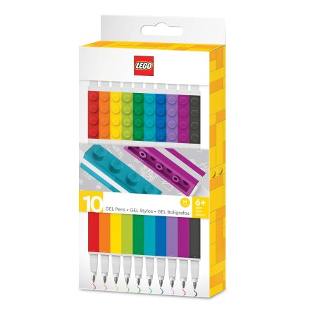 Set 10 Pixuri cu Gel LEGO, Cod 53100, Rechizite Scolare