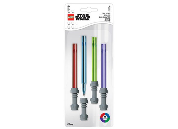 Комплект от 4 гел химикалки LEGO Star Wars Lightsaber 52875A