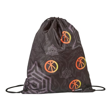 Sac Sport LEGO Ninjago Reach Beyond 10034-2402, Usor, Impermeabil, Inchidere cu Snur si Elemente Reflectorizante