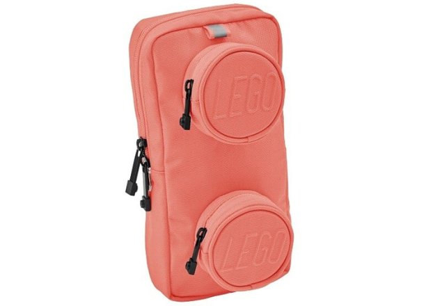 Geanta Sling Bag 1x2 LEGO Coral Vibrant 20207-0353, Bretea Reglabila, Design Caramida, Impermeabila, Compacta