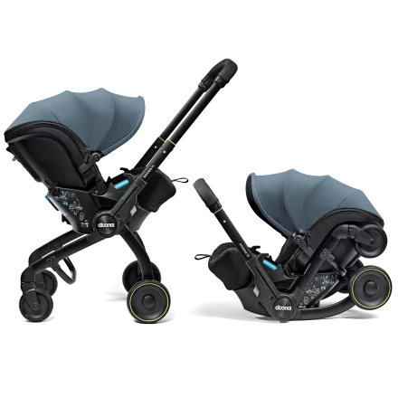 Scoica auto si carucior 2in1 Doona X i-Size, 40-85 cm, (0-13 kg), Reclinabil 3 Pozitii, Protectie SIP, Ocean Blue