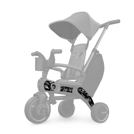 Set Stickere Doona Liki Trike, pentru Tricicleta Liki, B&W Cool Sketch