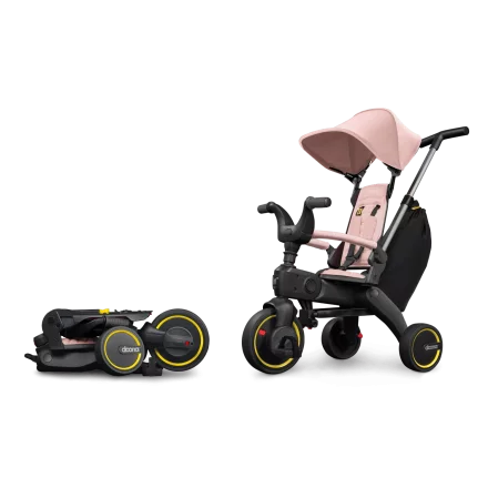 Tricicleta pliabila pentru copii Doona Liki Trike S3, 5 in 1, Blush Pink
