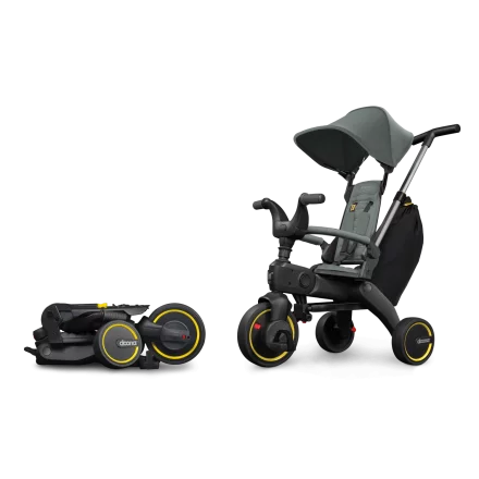 Tricicleta pliabila pentru copii Doona Liki Trike S3, 5 in 1, Slate Green
