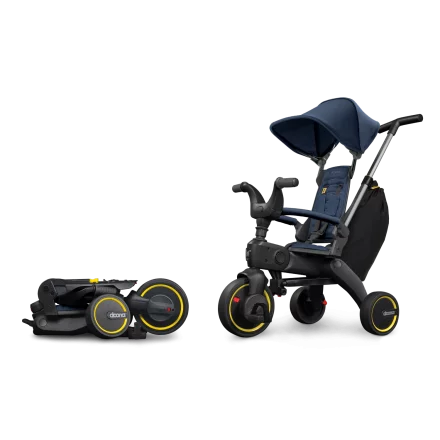 Tricicleta pliabila pentru copii Doona Liki Trike S3, 5 in 1, Deep Blue
