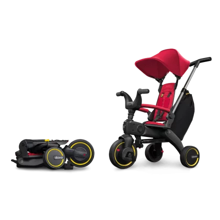 Tricicleta pliabila pentru copii Doona Liki Trike S3, 5 in 1, Flame Red