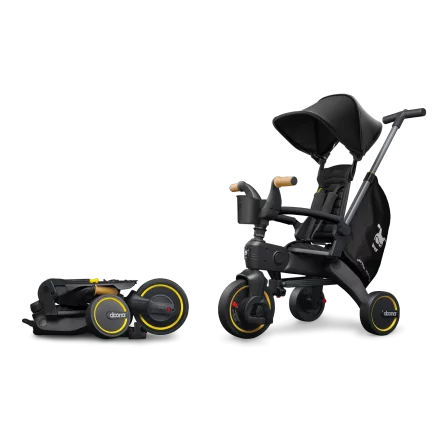 Τρίκυκλο Doona Liki S5, 5 σε 1, Nitro Black, Πτυσσόμενο