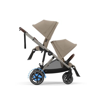 Carucior sport dublu pentru copii Cybex e-Gazelle S cu a doua unitate sport inclusa, electric