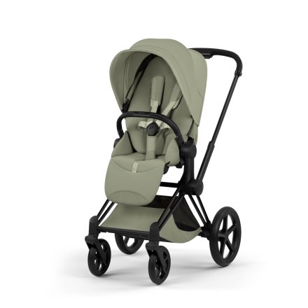 Carucior sport pentru copii Cybex Priam Style, premium, Sage Green cu cadru Matt Black