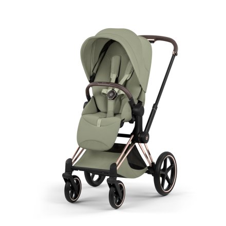 Carucior sport pentru copii Cybex Priam Style, premium, Sage Green cu cadru Rosegold