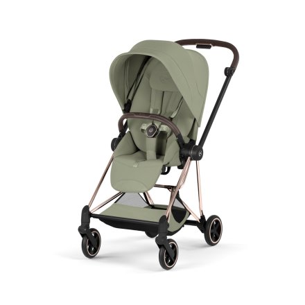 Carucior sport pentru copii Cybex Mios Style, premium, Sage Green cu cadru Rosegold