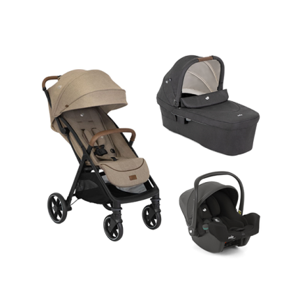 Joie Parcel LX Signature Καρότσι 3 σε 1 με Πορτ-μπεμπέ Ramble XL & Κάθισμα i-Snug 2 Sandstone