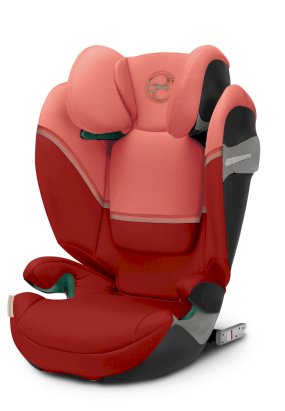 scaun auto copii 3 12 ani Scaun auto pentru copii Cybex Solution S2 i-Fix, confortabil, 3-12 ani - Hibiscus Red