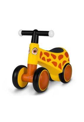 Bicicleta fara pedale pentru copii Lionelo - Sammy, cu 4 roti, 12- 36 luni, Galben