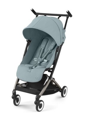 Baby Transport Carucior sport pentru copii Cybex Gold Libelle, compact, Stormy Blue cu cadru Taupe