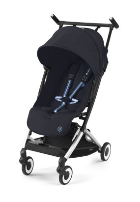 Baby Transport Carucior sport pentru copii Cybex Gold Libelle, compact, Dark Blue cu cadru Silver