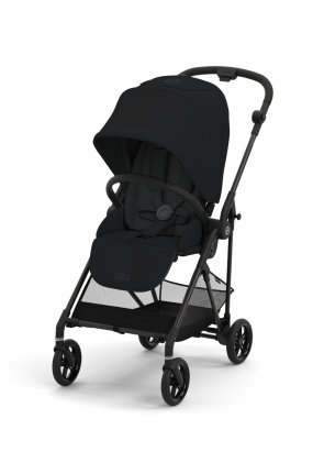 scaun cybex Carucior sport pentru copii Cybex Melio Carbon, Magic Black, ultra usor