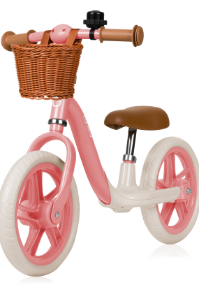 Bicicleta fara pedale pentru copii Lionelo - Alex Plus, usoara, regalbila, Pink Rose