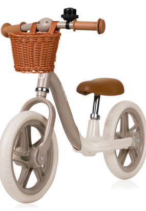 Bicicleta fara pedale pentru copii Lionelo - Alex Plus, usoara, regalbila, Beige Sand