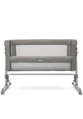 Patut pliant 2 in 1 pentru copii Joie Roomie Glide, co-sleeper, Foggy Gray