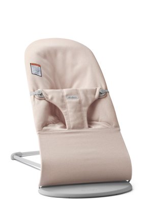 Balansoar pentru copii BabyBjorn Bliss, cu aspect clasic, tesatura melange, Light Pink