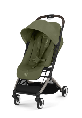 Baby Transport Carucior sport pentru copii CYBEX Orfeo, ergonomic,  Moss Green cu cadru Taupe