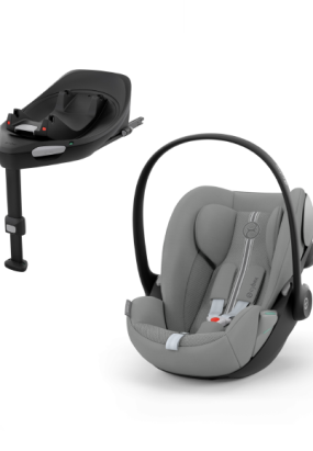 Baby Transport Scoica auto pentru copii Cybex Gold Cloud G i-Size Plus, 0-24 luni + Baza G, Stone Grey