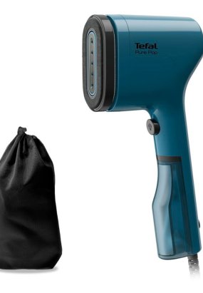 vertuo pop roja Aparat de calcat vertical Tefal Pure Pop Blue DT2020E1, 20g/min, Incalzire 15s, Pad reversibil, 1300W
