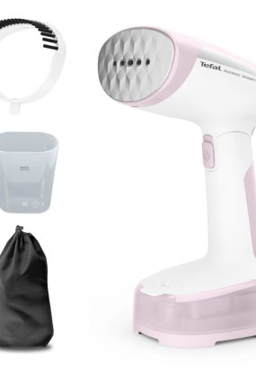 aparat de calcat vertical tefal Aparat de calcat vertical pliabil Tefal Access Steam Pocket DT3050E1, 20g/min, Incalzire 15s, Auto-Off, 1300W