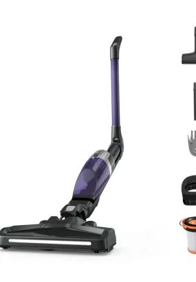 Babymatters Aspirator Vertical Rowenta X-Trem Compact RH1238WO, 145W, Autonomie 40 min, Tehnologie Flex, LED, Violet-Negru