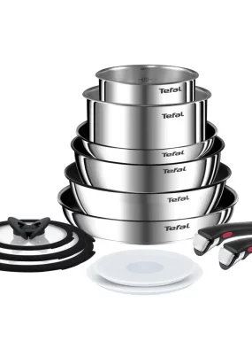 reteta cozonac la maşina de făcut pâine tefal Set Gatit 13 Piese Tefal Ingenio Emotion L897SD74 – Inox Argintiu, invelis antiaderent Titanium