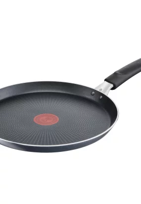 Babymatters Tigaie pentru clatite Tefal XL Force C3851053, 25 cm, Antiaderent 2x, Thermo-Signal, Baza Diffusion+, Aluminiu, Gri