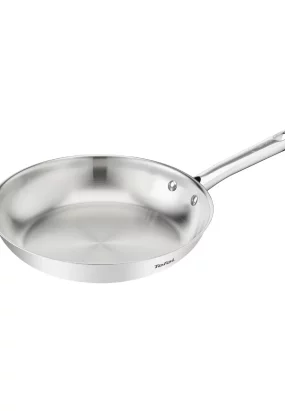 Babymatters Tigaie Tefal Duetto On B8660234, 20 cm, Otel Inoxidabil 18/10, Baza Thermo-Fusion, Inductie, Argintiu